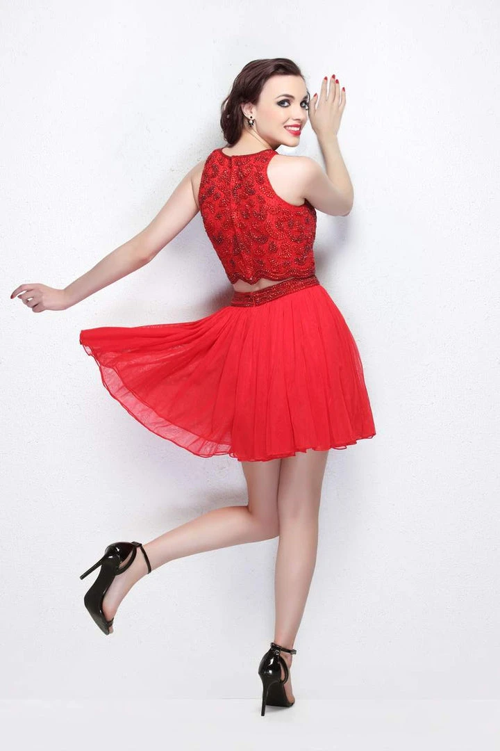 Cocktail Dresses Primavera Couture - Two Piece Sequined Cropped Top And A Line Mini Skirt Cocktail Dress 1615 6 Cocktail Dresses Primavera Couture - Two Piece Sequined Cropped Top And A Line Mini Skirt Cocktail Dress 1615