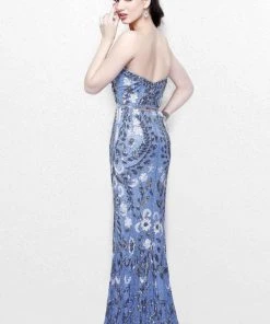 Formal Gowns Primavera Couture - Vibrant Two-Piece Strapless Sweetheart Sheath Gown 1884 13 Formal Gowns Primavera Couture - Vibrant Two-Piece Strapless Sweetheart Sheath Gown 1884