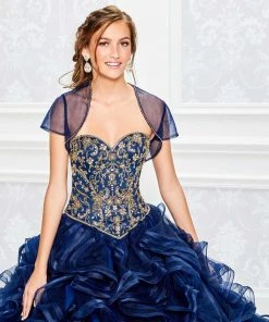 Princesa By Ariana Vara - Strapless Beaded Ruffled Ballgown PR11809 - 1 Pc Blush In Size 2 Available