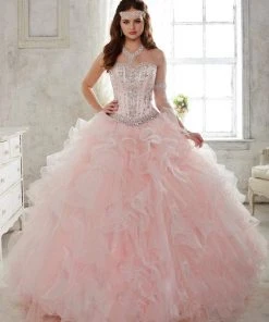 Plus Size Dresses Quinceanera Collection - 26811 Beaded Gown With Removable Skirt