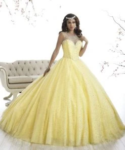 Quinceanera Collection - 26866 Sparkly Illusion Lace Up Back Ballgown Plus Size Dresses 9 Quinceanera Collection - 26866 Sparkly Illusion Lace Up Back Ballgown Plus Size Dresses