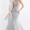 Rachel Allan - 6013 Embellished Halter Mermaid Dress Formal Gowns