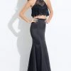 Rachel Allan - 6023 Beaded High Neck Two Piece Gown Formal Gowns