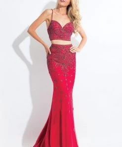 Rachel Allan - 6035 Two Piece Fitted Jersey Dress