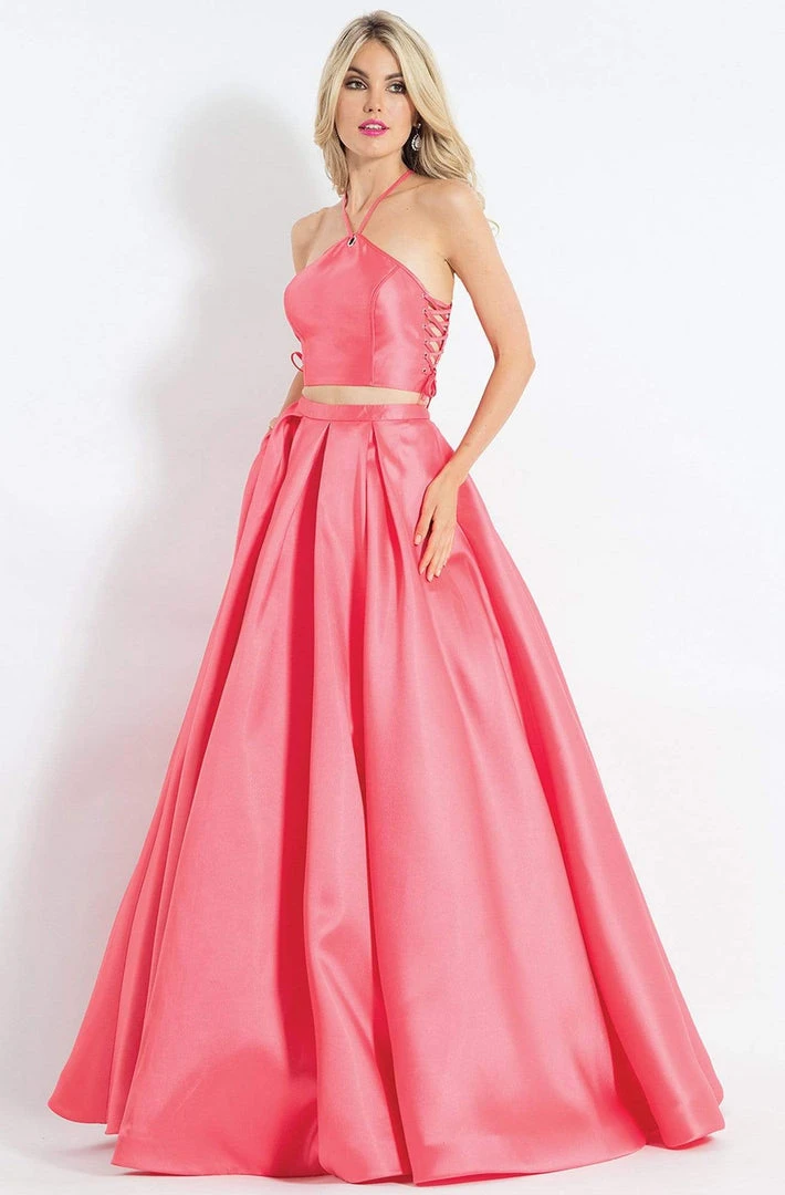 Rachel Allan - 6040 Two Piece Lace Up Pleated Ballgown Formal Gowns 3 Rachel Allan - 6040 Two Piece Lace Up Pleated Ballgown Formal Gowns
