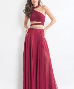 Rachel Allan - 6045 One Shoulder Strap Cutout Dress Formal Gowns