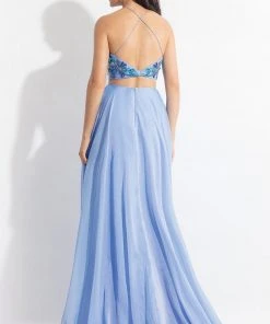 Rachel Allan - 6126 Beaded Two Piece Chiffon Gown