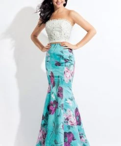 Rachel Allan - 6149 Strapless Two-Piece Mermaid Gown Formal Gowns