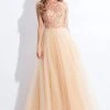 Rachel Allan - 6178 Beaded High Neck Tulle Gown 2 Rachel Allan - 6178 Beaded High Neck Tulle Gown