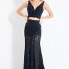 Rachel Allan - 6213 Two Piece Lace V-Neck Gown