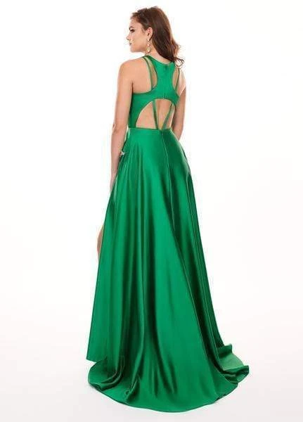 Rachel Allan - 6405 Halter Neck And Shorts With Overlay Prom Dress 7 Rachel Allan - 6405 Halter Neck And Shorts With Overlay Prom Dress