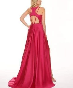 Rachel Allan - 6405 Halter Neck And Shorts With Overlay Prom Dress 21 Rachel Allan - 6405 Halter Neck And Shorts With Overlay Prom Dress