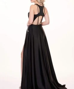 Rachel Allan - 6405 Halter Neck And Shorts With Overlay Prom Dress 15 Rachel Allan - 6405 Halter Neck And Shorts With Overlay Prom Dress