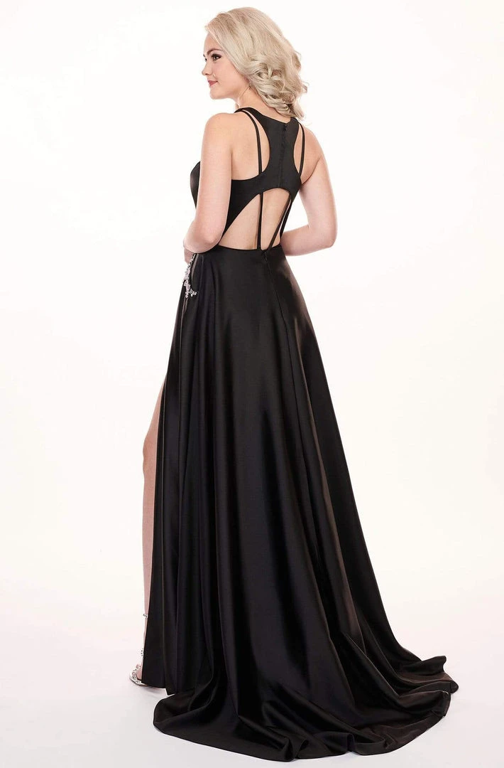 Rachel Allan - 6405 Halter Neck And Shorts With Overlay Prom Dress 4 Rachel Allan - 6405 Halter Neck And Shorts With Overlay Prom Dress