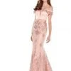 Rachel Allan - 6407 Embroidered Two Piece Off-Shoulder Trumpet Dress 1 Rachel Allan - 6407 Embroidered Two Piece Off-Shoulder Trumpet Dress