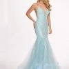 Rachel Allan - 6409 Sequined Deep V-neck Tulle Mermaid Dress Formal Gowns 1 Rachel Allan - 6409 Sequined Deep V-neck Tulle Mermaid Dress Formal Gowns