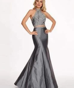 Rachel Allan - 6418 Two-Piece Crystal Bodice Trumpet Gown Formal Gowns