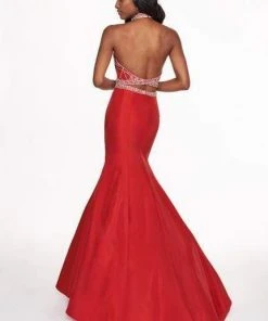 Rachel Allan - 6418 Two-Piece Crystal Bodice Trumpet Gown Formal Gowns 16 Rachel Allan - 6418 Two-Piece Crystal Bodice Trumpet Gown Formal Gowns