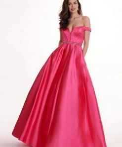 Rachel Allan - 6440 Corset Off-Shoulder Ballgown