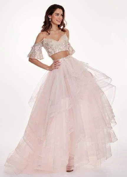 Rachel Allan - 6476 Two Piece Cold Shoulders Layered Tulle Gown Formal Gowns 3 Rachel Allan - 6476 Two Piece Cold Shoulders Layered Tulle Gown Formal Gowns