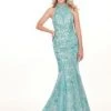 Formal Gowns Rachel Allan - 6496 High Halter Mermaid Evening Gown