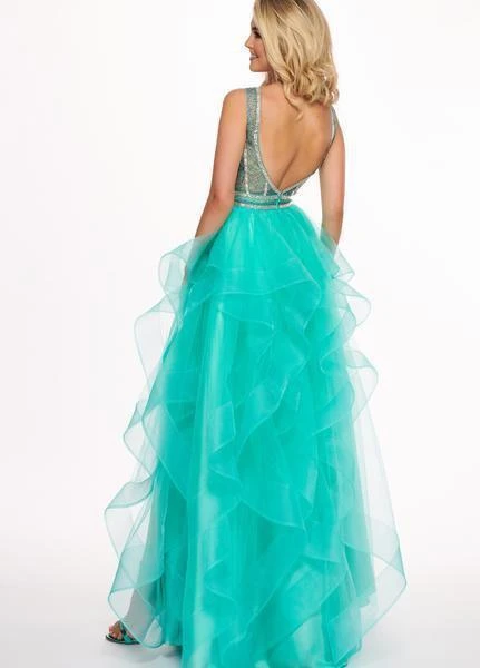 Formal Gowns Rachel Allan - 6512 Beaded Ruffle Tulle Ruffle High-Low Prom Dress 7 Formal Gowns Rachel Allan - 6512 Beaded Ruffle Tulle Ruffle High-Low Prom Dress