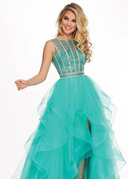 Formal Gowns Rachel Allan - 6512 Beaded Ruffle Tulle Ruffle High-Low Prom Dress 8 Formal Gowns Rachel Allan - 6512 Beaded Ruffle Tulle Ruffle High-Low Prom Dress