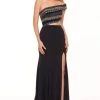 Rachel Allan - 6525 Beaded Off-Shoulder Jersey Trumpet Dress 2 Rachel Allan - 6525 Beaded Off-Shoulder Jersey Trumpet Dress