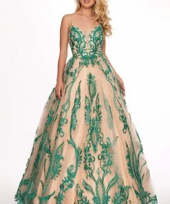 Rachel Allan - 6537 Bead Embellished Sweetheart Ballgown Formal Gowns