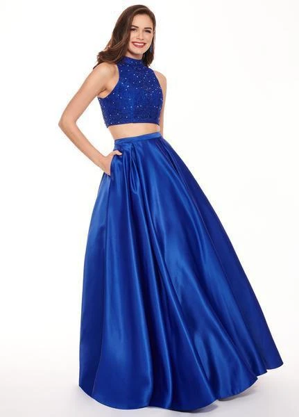 Rachel Allan - 6542 Two Piece Embroidered Matte Satin Ballgown Formal Gowns 9 Rachel Allan - 6542 Two Piece Embroidered Matte Satin Ballgown Formal Gowns