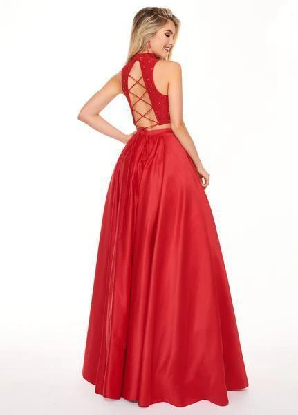 Rachel Allan - 6542 Two Piece Embroidered Matte Satin Ballgown Formal Gowns 7 Rachel Allan - 6542 Two Piece Embroidered Matte Satin Ballgown Formal Gowns