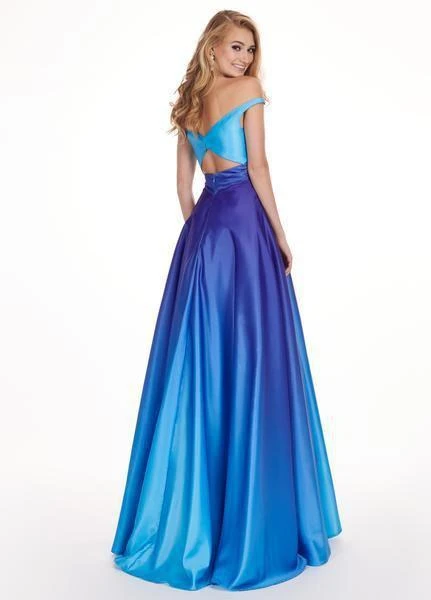 Rachel Allan - 6552 Two Piece Plunging Off-Shoulder A-line Dress 6 Rachel Allan - 6552 Two Piece Plunging Off-Shoulder A-line Dress