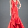 Formal Gowns Rachel Allan Couture - 8286 Plunging V-neck Ruffled Mermaid Dress 1 Formal Gowns Rachel Allan Couture - 8286 Plunging V-neck Ruffled Mermaid Dress