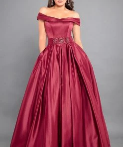 Plus Size Dresses Rachel Allan Couture - 8306 Off-Shoulder Matte Satin Ballgown 5 Plus Size Dresses Rachel Allan Couture - 8306 Off-Shoulder Matte Satin Ballgown