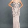 Rachel Allan Couture - 8317 Beaded V Neck Open Back Gown