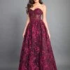 Formal Gowns Rachel Allan Couture - 8342 Embroidered Floral Strapless Evening Gown 1 Formal Gowns Rachel Allan Couture - 8342 Embroidered Floral Strapless Evening Gown