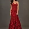Rachel Allan Couture - 8386 Embroidered Deep Sweetheart Mermaid Gown Formal Gowns