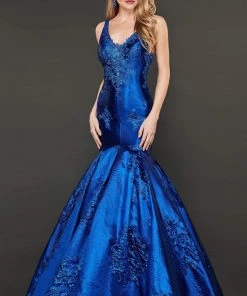 Rachel Allan Couture - 8417 Lace Appliqued Trumpet Evening Gown 7 Rachel Allan Couture - 8417 Lace Appliqued Trumpet Evening Gown