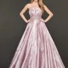 Rachel Allan Couture - 8418 Strapless Metallic Pleated Ballgown 2 Rachel Allan Couture - 8418 Strapless Metallic Pleated Ballgown