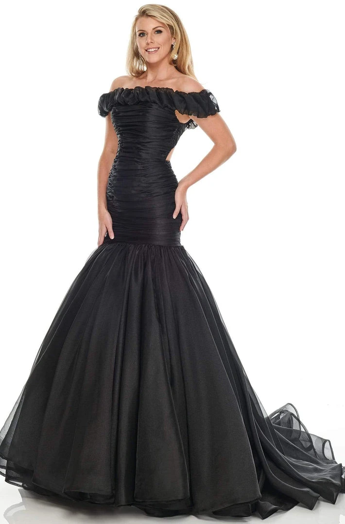Formal Gowns Rachel Allan Couture - 8430 Off-Shoulder Ruffled Trumpet Dress 3 Formal Gowns Rachel Allan Couture - 8430 Off-Shoulder Ruffled Trumpet Dress
