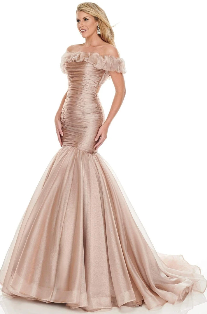 Formal Gowns Rachel Allan Couture - 8430 Off-Shoulder Ruffled Trumpet Dress 5 Formal Gowns Rachel Allan Couture - 8430 Off-Shoulder Ruffled Trumpet Dress