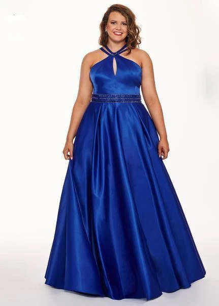 Formal Gowns Rachel Allan Curves - 6674 Brooch Accented Keyhole Cutout A-Line Gown 6 Formal Gowns Rachel Allan Curves - 6674 Brooch Accented Keyhole Cutout A-Line Gown
