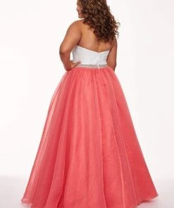 Formal Gowns Rachel Allan Curves - 6677 Strapless Sweetheart Pleated Ballgown