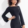 Cocktail Dresses Rachel Allan LBD - L1144 Embellished Bateau Sheath Dress 2 Cocktail Dresses Rachel Allan LBD - L1144 Embellished Bateau Sheath Dress