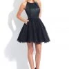 Rachel Allan LBD - L1159 Pleated Halter A-line Dress 2 Rachel Allan LBD - L1159 Pleated Halter A-line Dress