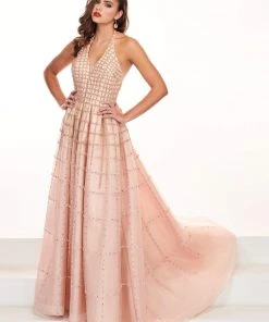 Rachel Allan Prima Donna - 5058 Two Tone Beaded Tulle Ballgown