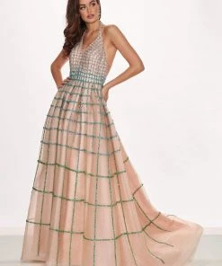 Rachel Allan Prima Donna - 5058 Two Tone Beaded Tulle Ballgown 6 Rachel Allan Prima Donna - 5058 Two Tone Beaded Tulle Ballgown