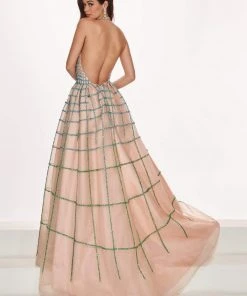 Rachel Allan Prima Donna - 5058 Two Tone Beaded Tulle Ballgown 7 Rachel Allan Prima Donna - 5058 Two Tone Beaded Tulle Ballgown