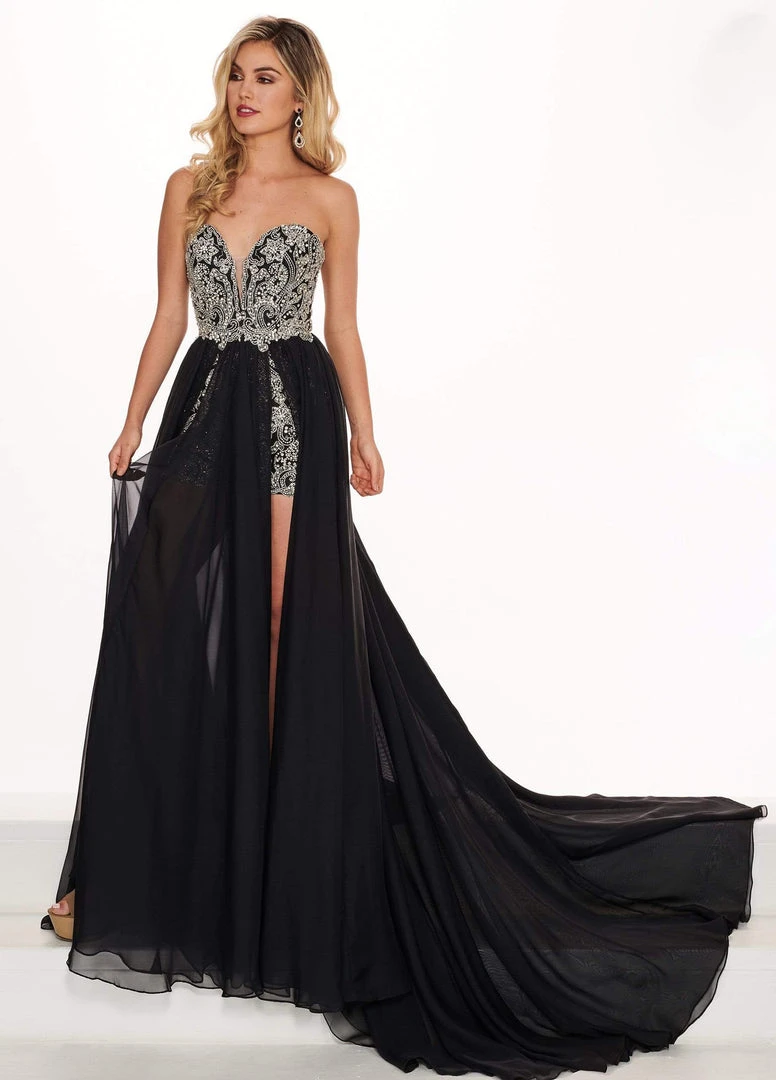 Formal Gowns Rachel Allan Prima Donna - 5064 Beaded Sweetheart Romper With Skirt 3 Formal Gowns Rachel Allan Prima Donna - 5064 Beaded Sweetheart Romper With Skirt