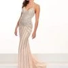 Rachel Allan Prima Donna - 5072 Beaded Deep Vneck Jersey Trumpet Dress Formal Gowns 2 Rachel Allan Prima Donna - 5072 Beaded Deep Vneck Jersey Trumpet Dress Formal Gowns